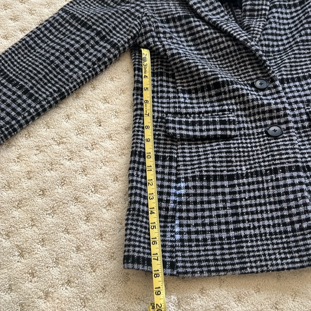 Old Navy black & blue blazer:coat. - Picture 4 of 7